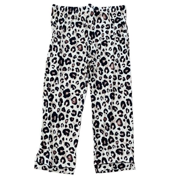 Stars Above Womens Leopard Animal Print Top and Pants Pajama Set 1X, 2X, 3X, 4X - Picture 10 of 15